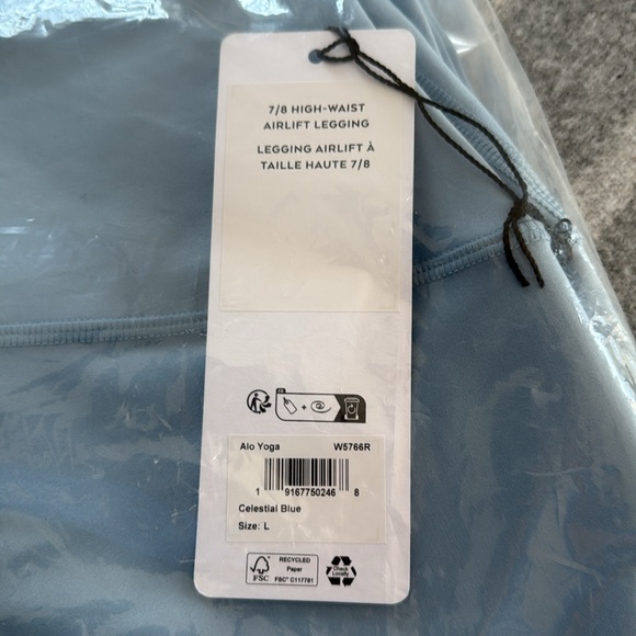 ALO Yoga Celestial Blue Leggings - Picture 3 of 4